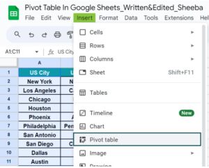 Pivot Table In Google Sheets - Definition, Example, How to Create?