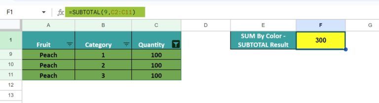 SUM By Color In Google Sheets - Definition, How to Sum?