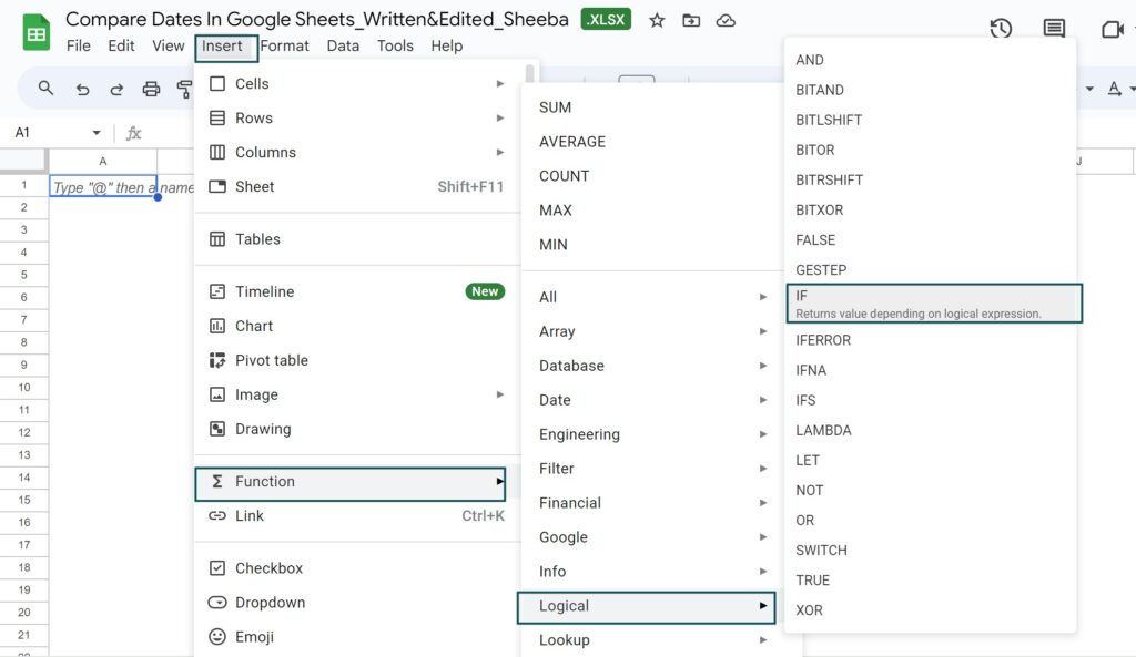 Compare Dates In Google Sheets - Definition, How to Compare?