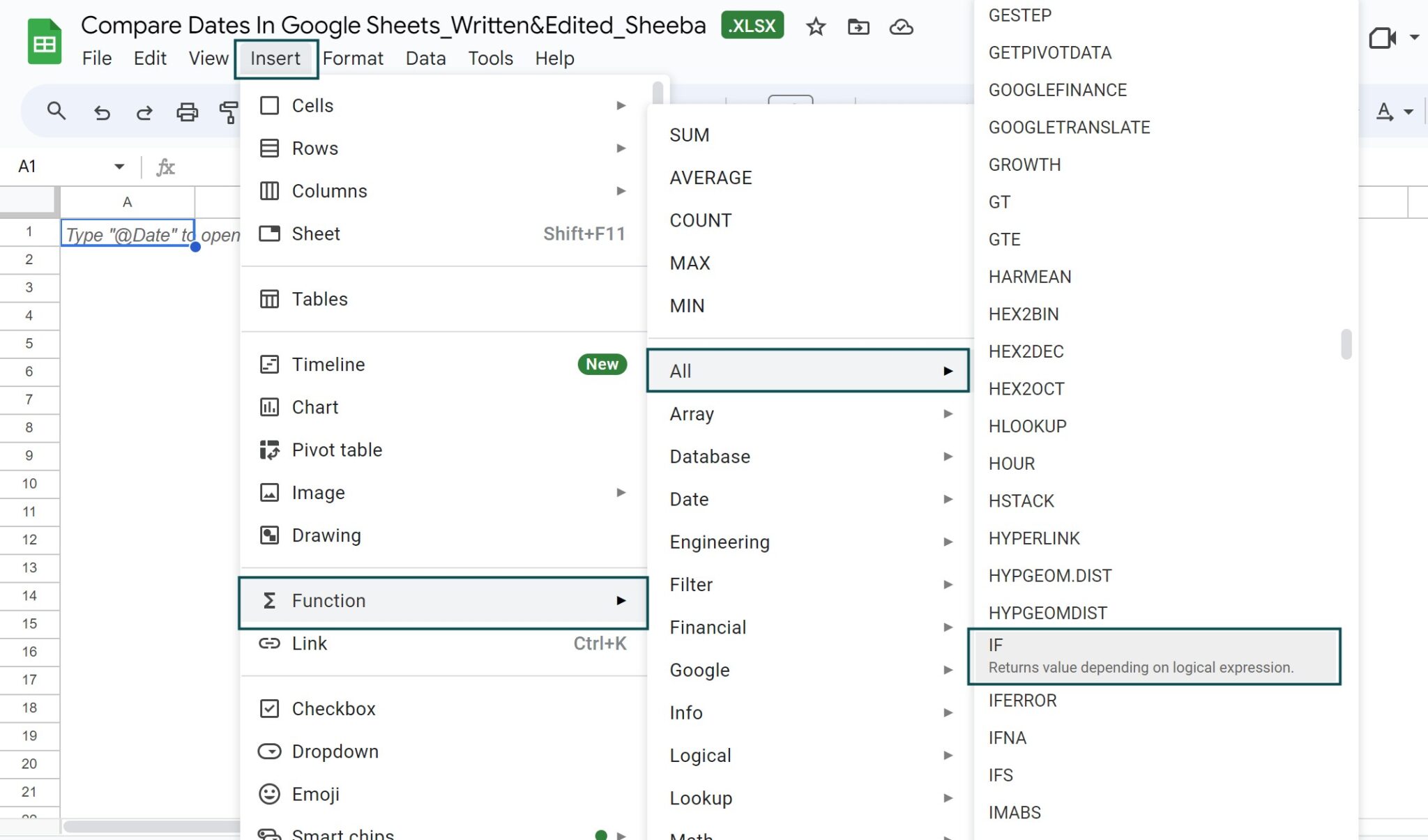 Compare Dates In Google Sheets - Definition, How to Compare?