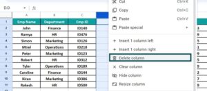 Columns In Google Sheets - Examples, How To Insert and Freeze?