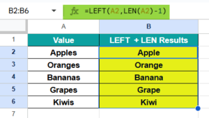 LEFT Function in Google Sheets - Syntax, Examples, How To Use?