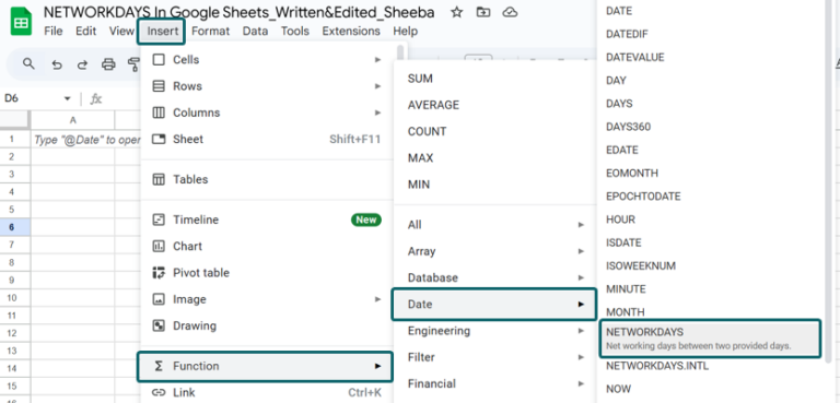 NETWORKDAYS in Google Sheets - Examples, How to Use?