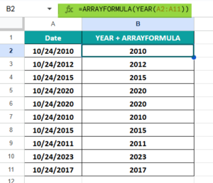 YEAR in Google Sheets- Syntax, Examples, How To Use?