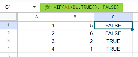How to Use True Function in GS 1-2