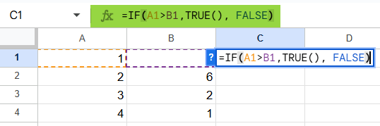 How to Use True Function in GS 1-1