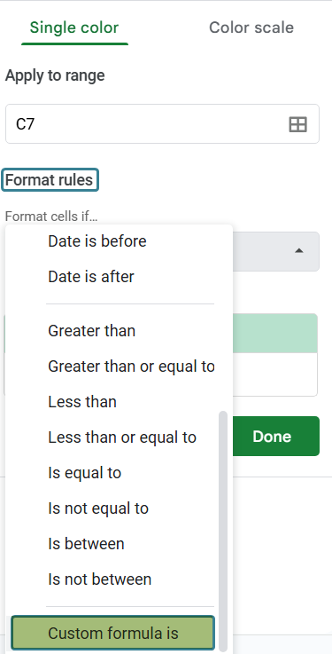 Compare and Match Columns in Google Sheets Example 2-4