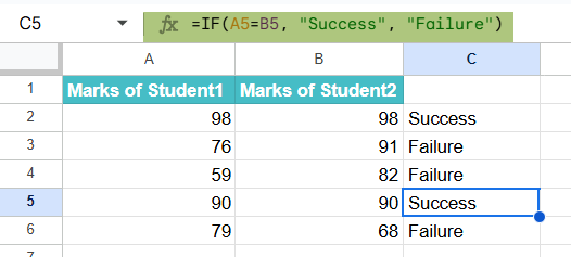 Using IF Function