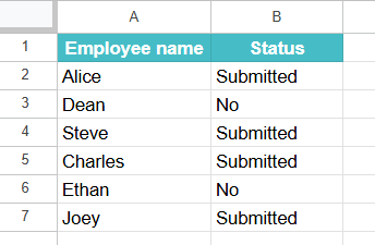 ARRAYFORMULA in Google Sheets Example 3