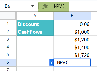How To Use NPV Function 1-1