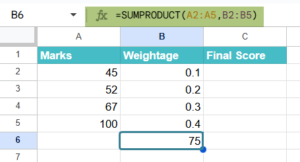 SUMPRODUCT Function in Google Sheets = Syntax, How to Use?