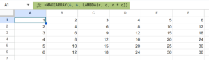 MAKEARRAY Function in Google Sheets - Examples, How to Use?