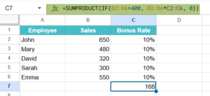 SUMPRODUCT Function in Google Sheets = Syntax, How to Use?