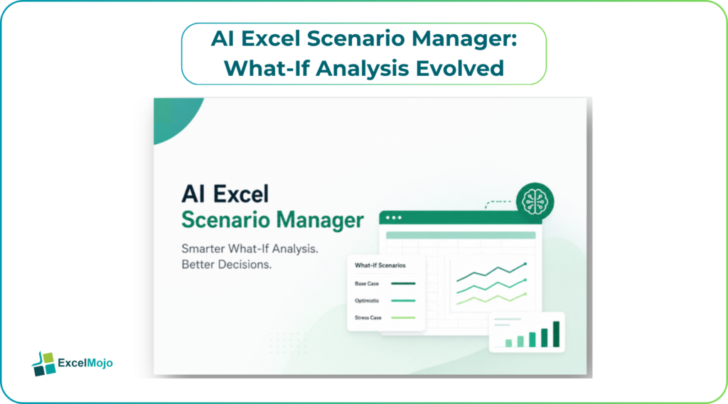 AI Excel Scenario Manager what‑if analysis